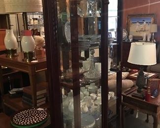 Curio has sold but items in cabinet are availbale