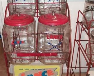 Lance Display Rack w/ Jars ( complete set)