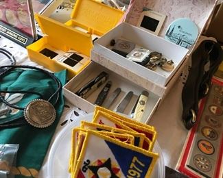 BSA boy scouts of america vintage items from 1940s-late 70's a must have for collectors. Call 6302903825 if you would like to see ENTIRE COLLECTION early buyers must buy the LOT