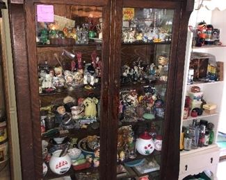 Antique Aunt Jemima , antique salt and peppers, tea cups, 