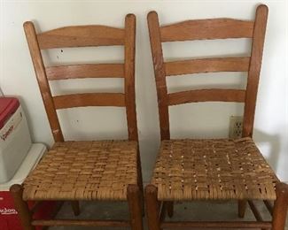 4 ladder back chairs