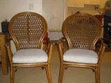 Nice Wicker backed chairs in excellent condition