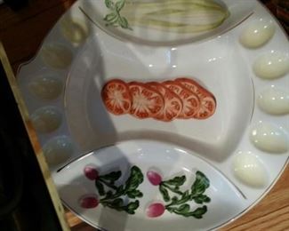 tbs summer garden vegetable egg platter