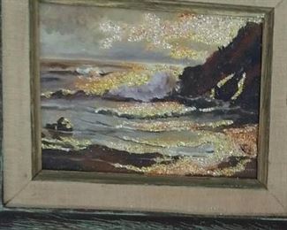 tbs original oil and glitter seascape