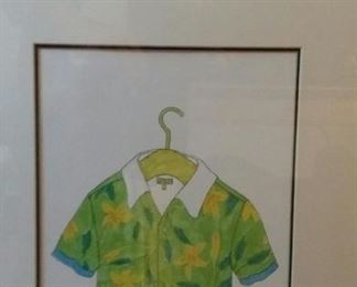 tbs framed Aloha shirt