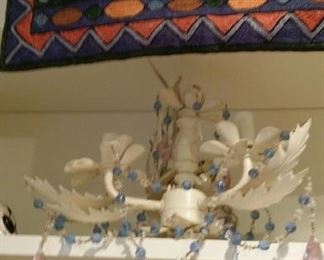 tbs small white chandelier