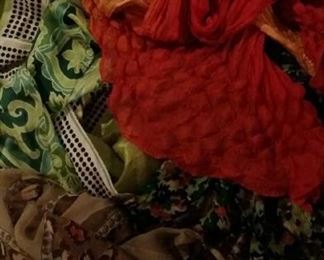 tbs dozens of silk scarves