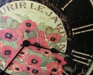 tbs French poppy clock