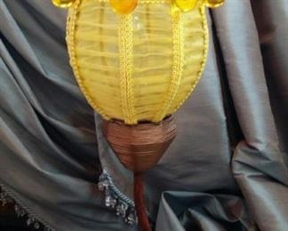 tbs yellow shaded lamp