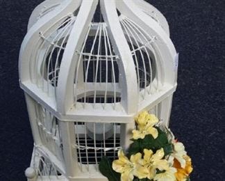 tbs white wooden birdcage