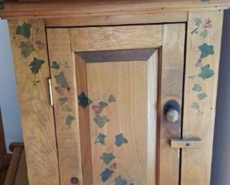 tbs tall painted ivy wooden cabinet