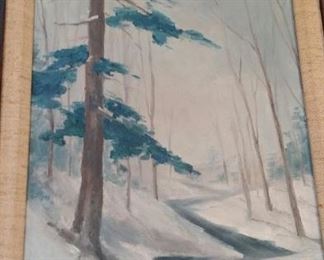 tbs original oil winter woodland