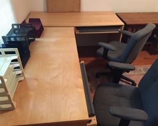 IKEA Desks and office chairs.