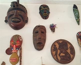 Large selection of masks.