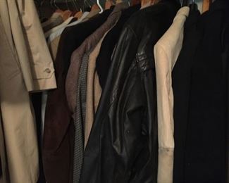 Men’s jackets and coats.