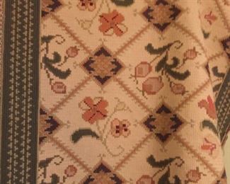 Woven carpet.