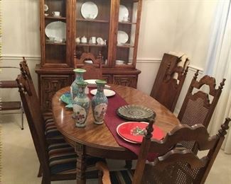 Dining room table and China cabinet