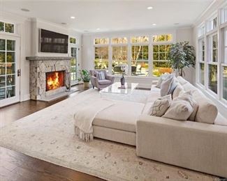 Lillian August New Sectional Purchased for Staging 9ft long Ottoman moves To a Cocktail Table