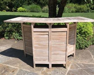 Petite Teak Outdoor Bar 