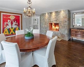 Dining Table Round 6ft up to 8 ft with Leave Lillian August by Alphonse Marina