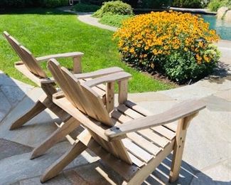 THREE Adirondak Chairs