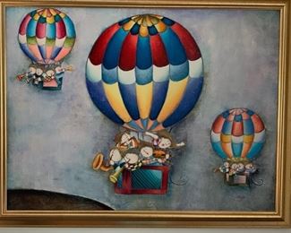 MANY JOYCE ROYBAL FRAMED ART PIECES LARGE IN SIZE 