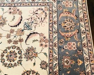 9X 12 SILK AND WOOL CARPET 