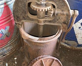 Antique sausage press