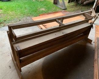 Antique wooden feeder