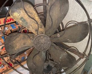 GE six blade brass fan