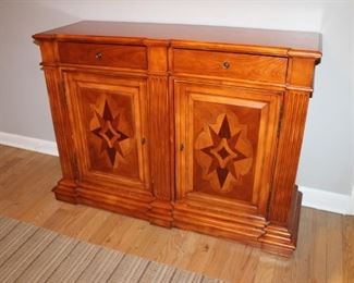 Elegant wood entry console