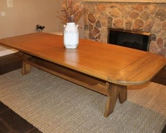 Large size custom oak dining table