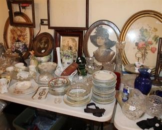 Vintage china and servingware