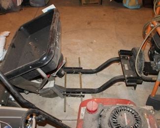 Tractor mounted seed spreader