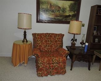 Orange Chair to match Previous Couch Pic