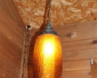 lighting hanging glass lamp