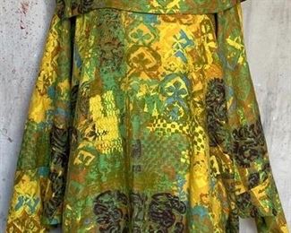 Cool Block Print 1970s Caftan
