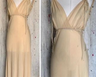 Donna Karan silk bias cut gown