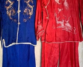1930s Silk Pajamas