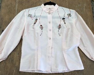 50s lantern blouse