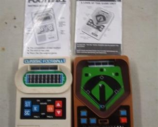 Classic Football and Baseball Hand Held Games by Mattel