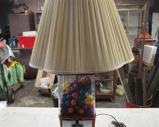 Coca Cola Branded Gumball Vending Machine turned into Lamp