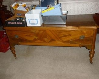 Unusual vintage cedar chest