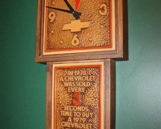 Vintage Chevy clock
