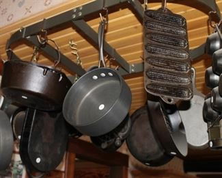Vintage cast iron cookware