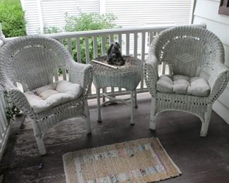 Vintage wicker furniture