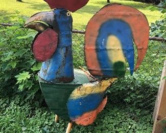 Large Yard Art Chicken approx 4 1/2’x4’