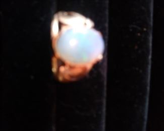 14K and opal ring