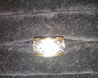 14K White and Yellow gold