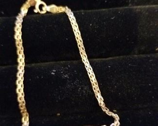 14K "I love You" bracelet.